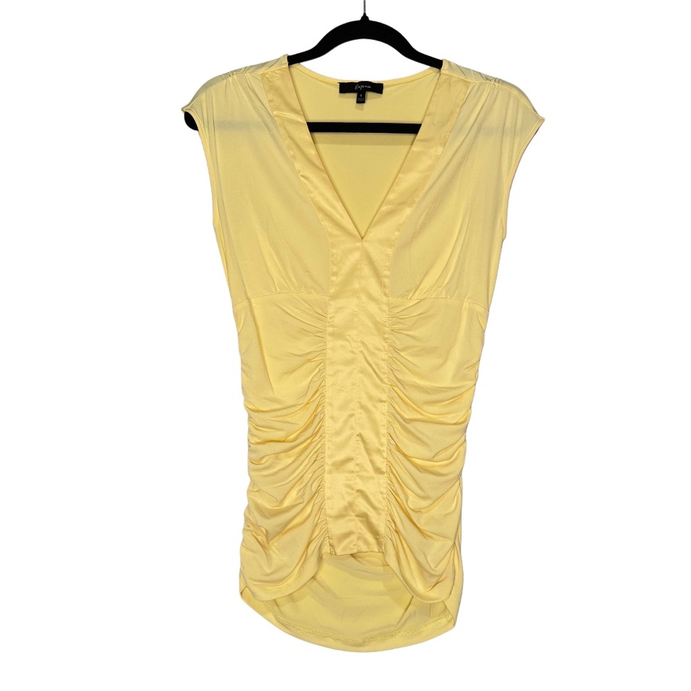 Vintage y2k Express Butter Yellow Tunic Top